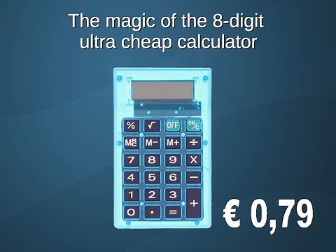 How does a calculator actually work? A detailed insight into the 8-digit four function calculator