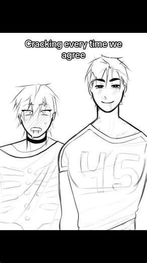 Idk what happened with the lineart it looks weird anyway this is kinda lazy BC I DONT HAVE ANY GOOD IDEAS I NEED IDEAS AGHGF #alienstage #ivantill #tillivan #yaoi #trend