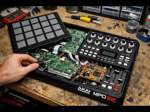 ABRINDO UMA AKAI MPD 32 PARA LIMPEZA TUTORIAL .