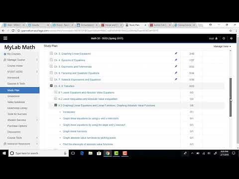 Extra Practice in MyMathLab using the Study Plan