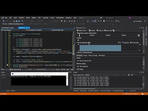 Machine Learning in Visual Studio 2019 | ML.Net Getting Started