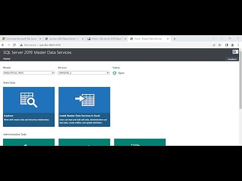 Configuring Master Data Services on SQL Server 2019