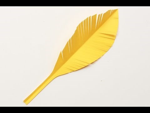Cómo hacer plumas de papel