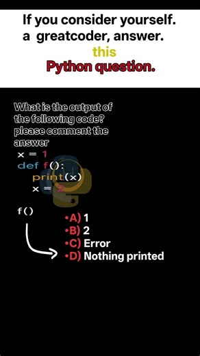 coding python quiz #pythonanddjangofullstackwebdeveloper #viral #shorts #youtubeshorts #youtube