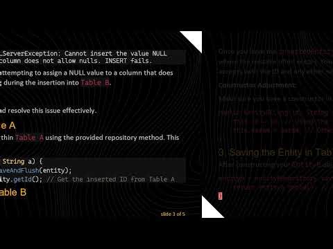How to Get the Inserted ID from Table A and Use It in Table B Insertions in Spring Boot
