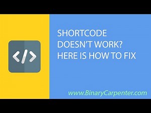 WordPress ShortCode Doesn't Work? Here is How To Fix