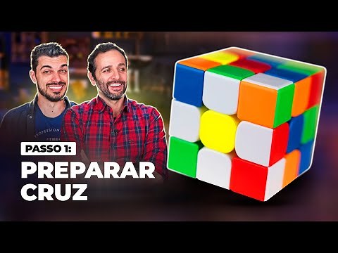 COMO montar um CUBO MÁGICO - Passo 1: Preparar a cruz branca