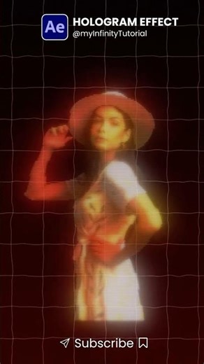 Create Hologram Effect in After Effects | VHS Glitch Style | AE Quick Tips 40