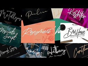 20 Best signature fonts you must have in this year