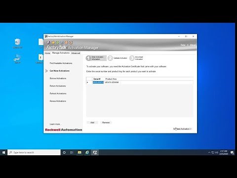 Activation procedure using USB Dongle