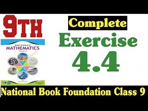 Class 9 Maths Chapter 4 Exercise 4.4 | ex 4.4 class 9 | 4.4 math class 9 | Fazal Academy