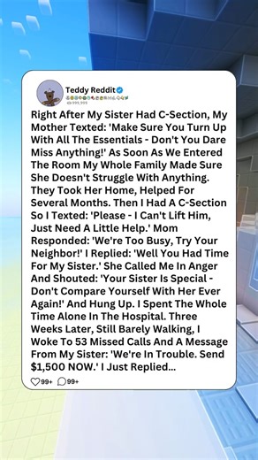 Right After My Sister Had C-Section, My Mother Texted: 'Make Sure You Turn Up With All The..... | Gaming Guru