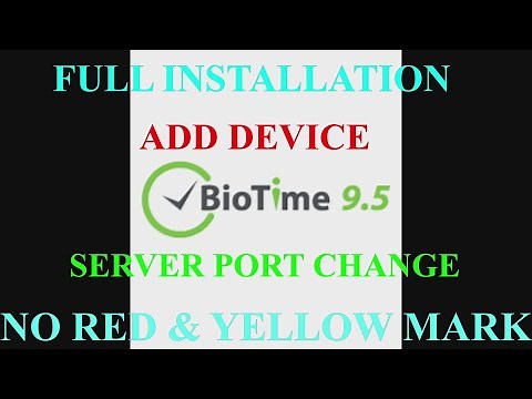 BIOTIME 9.5 NEW UPDATE/FULL INSTALLATION/ADD DEVICE NO RED ISSUE /SERVER SETTING #ZKT #ACCESSCONTROL