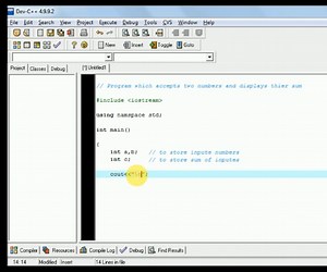 C   Program to Input Two Integers and Sum Them