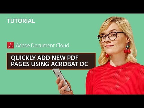 How to add new PDF pages with 2 shortcuts in Acrobat DC