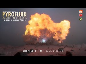 Houdini Tutorial - PyroFluid - Chapter 1 - 02 - Basic Pyro Sim