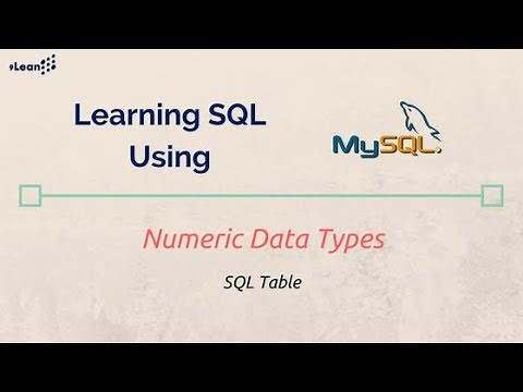 SQL using MySQL : Numeric Data Types