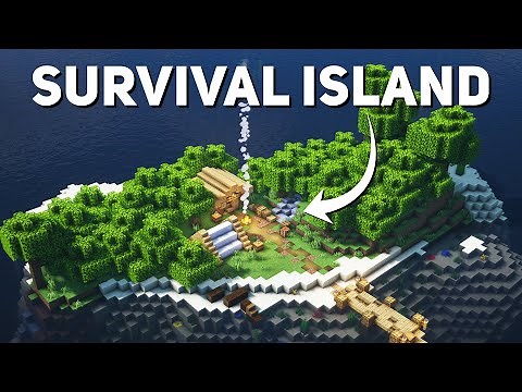 Minecraft: Survival Island Base Tutorial (How to build)