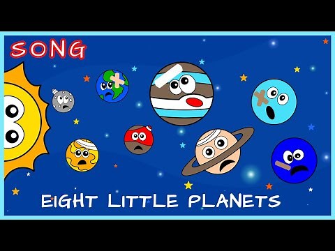 Eight Little Planets SONG 🌎🪐🌌 | Funny song for kids | Children Nursery Rhyme | Planet SONG for BABY