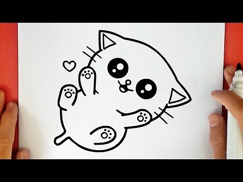 COMMENT DESSINER UN BÉBÉ CHATON KAWAII