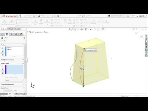 Lofts - Guide Curves in SOLIDWORKS 2016