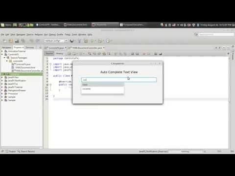 JavaFX with ControlsFX #2 : Auto Complete TextField