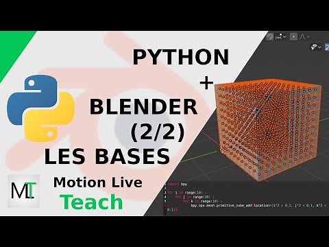 PYTHON dans BLENDER - Comment ça marche ? (2/2) (bpy.data - bpy.context)