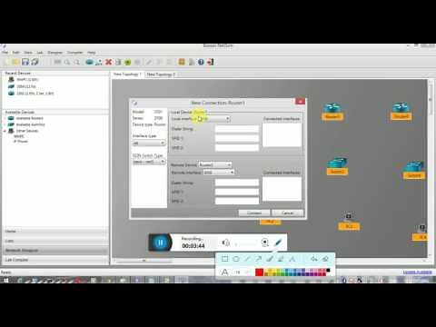 Boson Netsim simulator tutorial of router,switch and pc placing