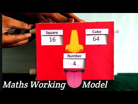 Maths Working Model on Square & Cube Numbers |Maths Working Model for class 8 |Maths Project Class 8