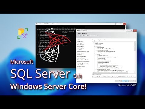 MSSQL Server Installation on Windows Server Core