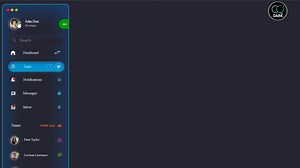 Create Sidebar Navigation UI Design with Html And CSS