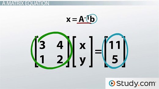 Multiplicative Inverse of a Matrix | Overview & Examples