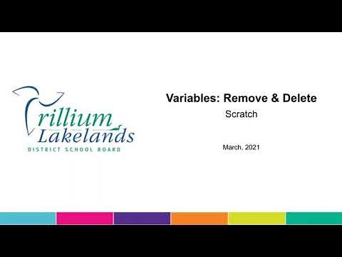 Scratch Variables: Remove & Delete