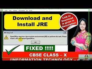 como instalar JAVA para OpenOffice en Windows Problema openOffice requires Java Runtime Environment