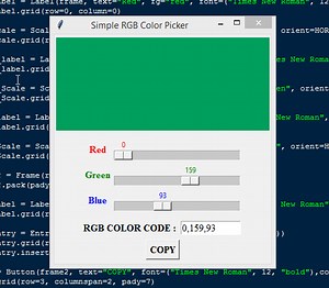 Simple RGB Color Picker using Python with Free Source Code