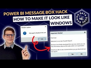 Power BI Message Box Hack: How to Make it Look Like Windows