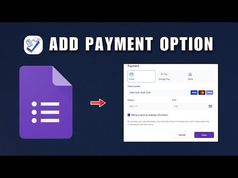 How To Add Payment Option in Google Forms 2026