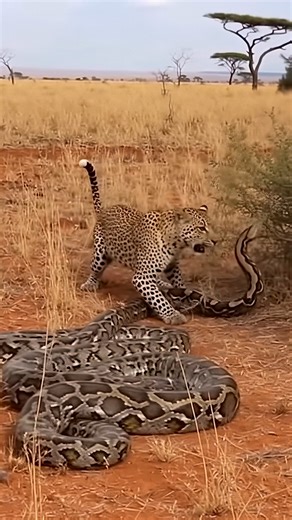 Trepidation Film | PYTHON STRIKE!⚠️ Leopard Dodges Death by an Inch This intense video captures the sheer speed of an African Python as it attempts a lethal... | Instagram