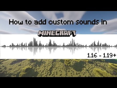How to add CUSTOM SOUNDS in Minecraft 1.16-1.21| Tutorial