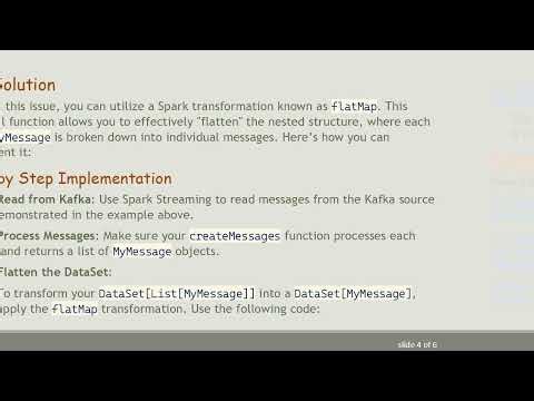 How to Create a Spark DataSet for 1:Many Transformations in Streaming Applications