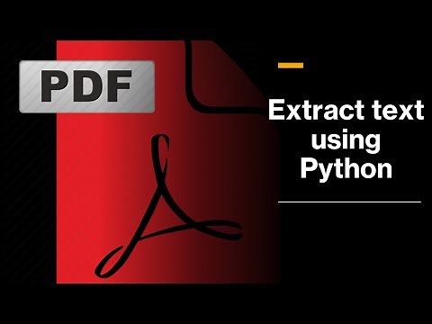 How to extract text from PDF with Python