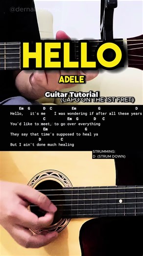 Guitar Chords Tutorial for Adele's 'Hello' Song