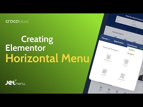 How to Create Horizontal Menu in Elementor | JetMenu plugin