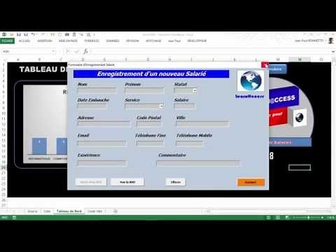 Excel VBA - Comment créer un Formulaire de Saisie (Module n° 2)