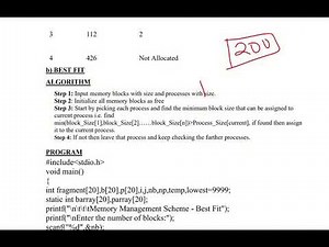 CSL 206: EXP 9 :Memory Allocation Methods