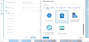 Export data from Azure SQL Database to Azure Data Lake Storage