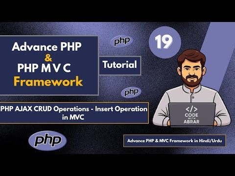 PHP AJAX CRUD Tutorial | Insert Operation in MVC | Insert Data To MySQL using AJAX