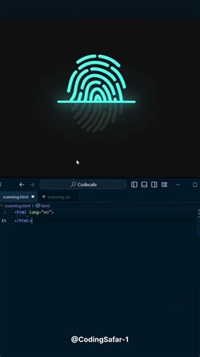 Scanning Animation Using HTML & CSS