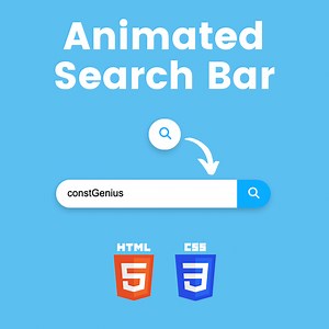 Animated Search Bar Using HTML and CSS | Search Box Using HTML and CSS