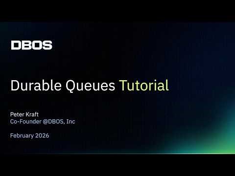 DBOS Durable Queues Tutorial